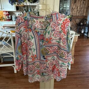 Cynthia Rowley Multicolor Patterned Blouse